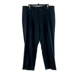 Joseph‎ Abboud Blue Pleated Cuffed Mid Rise Dress Pants 38/28